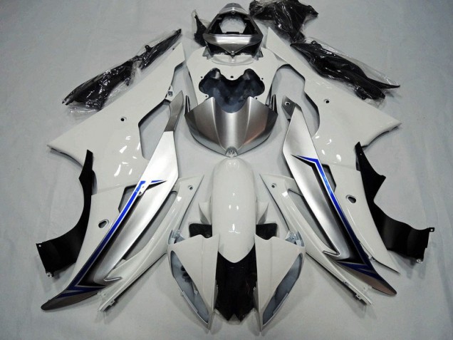 ABS 2008-2016 White Black Blue Yamaha YZF R6 Motorcycle Replacement Fairings Canada ABS 2008-2016 White Black Blue Yamaha YZF R6 Motorcycle Replacement Fairings Canada