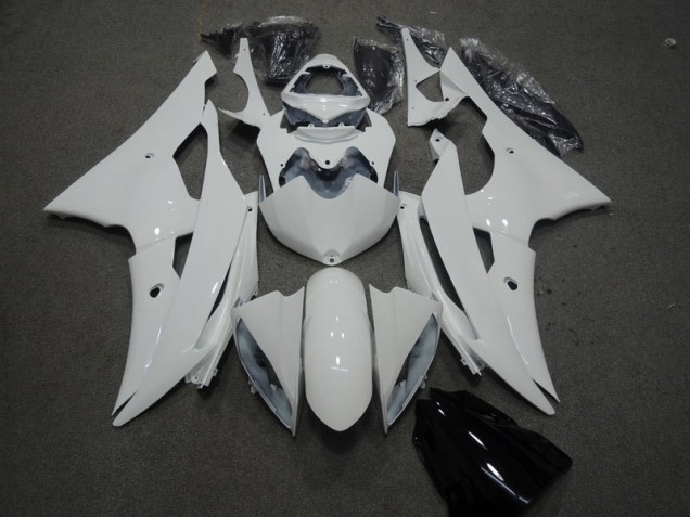 ABS 2008-2016 White Yamaha YZF R6 Motorcyle Fairings Canada